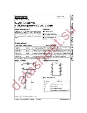 74AC251SJ datasheet  